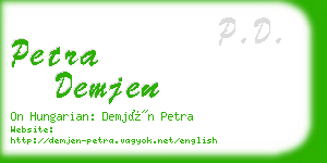 petra demjen business card